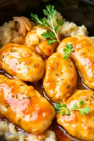 Slow Cooker Chicken Tenderloins with Herb Sauce presentation