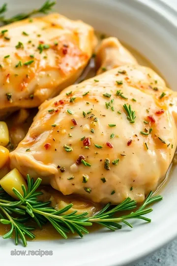 Slow Cooker Garlic Herb Chicken with Vegetables presentation