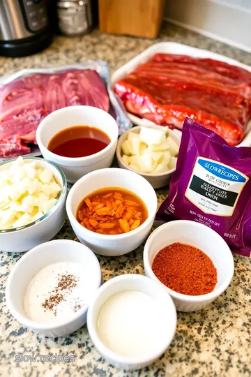 Delicious Slow Cooker Country Style Ribs ingredients