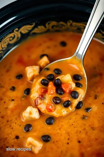 Slow Cooker Creamy Chicken Enchilada Soup presentation