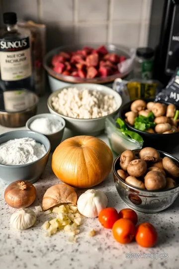 Slow Cooker Cube Steak with Mushroom Gravy ingredients