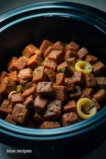 Slow Cooker Cube Steak with Mushroom Gravy presentation