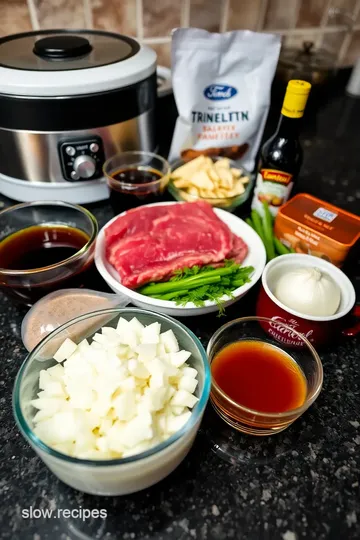 Slow Cooker Flank Steak with Garlic and Herbs ingredients