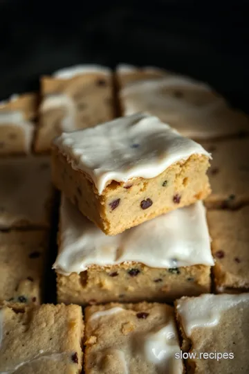 Slow Cooker Frosted Cookie Bars presentation