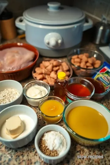 Slow Cooker Honey Mustard Pulled Chicken ingredients