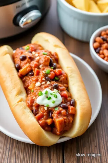 Slow Cooker Hot Dogs: The Ultimate Easy Chili Recipe for Comfort! presentation