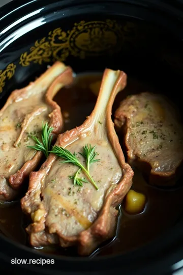 Slow Cooker Lamb Chops with Herb Infusion presentation