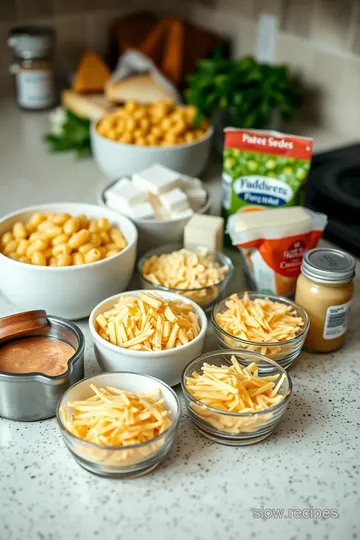 Slow Cooker Mac and Cheese with Cream Cheese ingredients