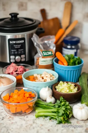 Slow Cooker Soulful Bone Broth ingredients