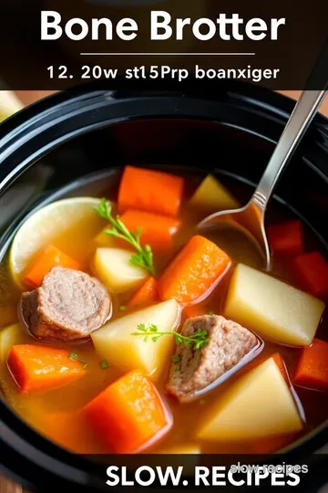 Slow Cooker Soulful Bone Broth presentation