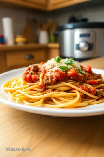 Slow Cooker Spaghetti with Meat Sauce steps