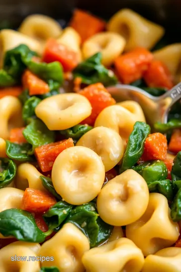 Slow Cooker Tortellini Delight presentation