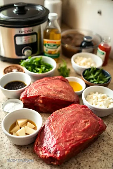 Slow Cooker Tri-Tip with Garlic and Herbs ingredients