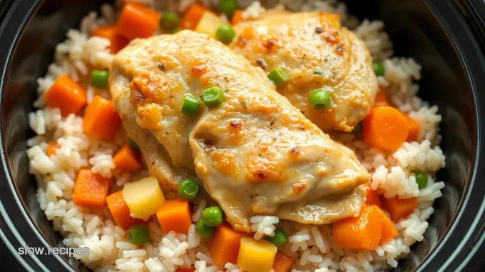 Cozy Slow Cooker Chicken and Rice for Two