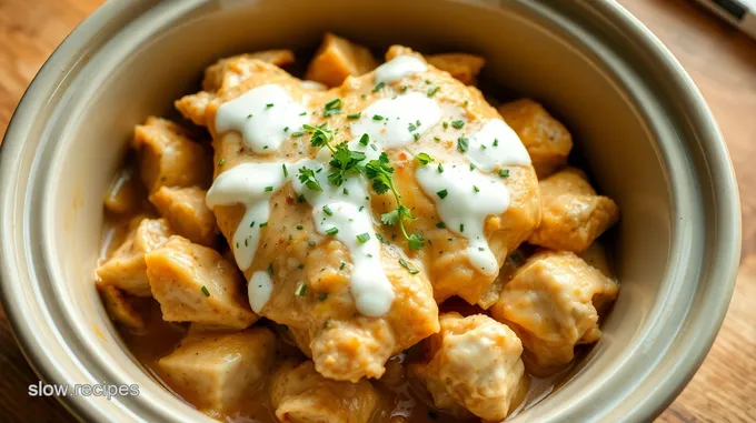 Creamy Ranch Chicken in the Slow Cooker