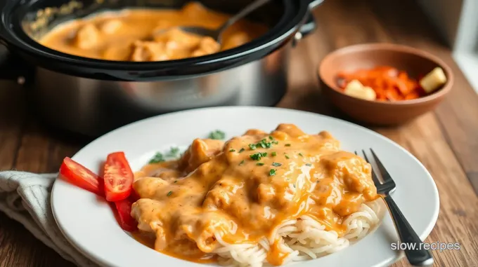 Slow Cooker Buffalo Chicken Mac and Cheese