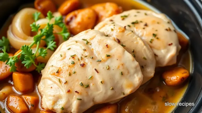 Slow Cooker Chicken Tenderloins with Herb Sauce