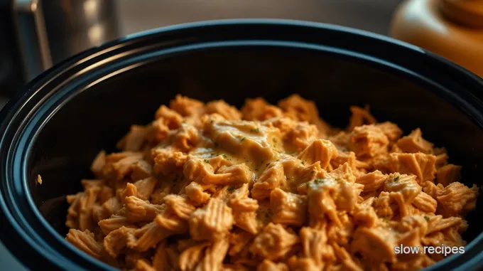 Slow Cooker Honey Mustard Pulled Chicken